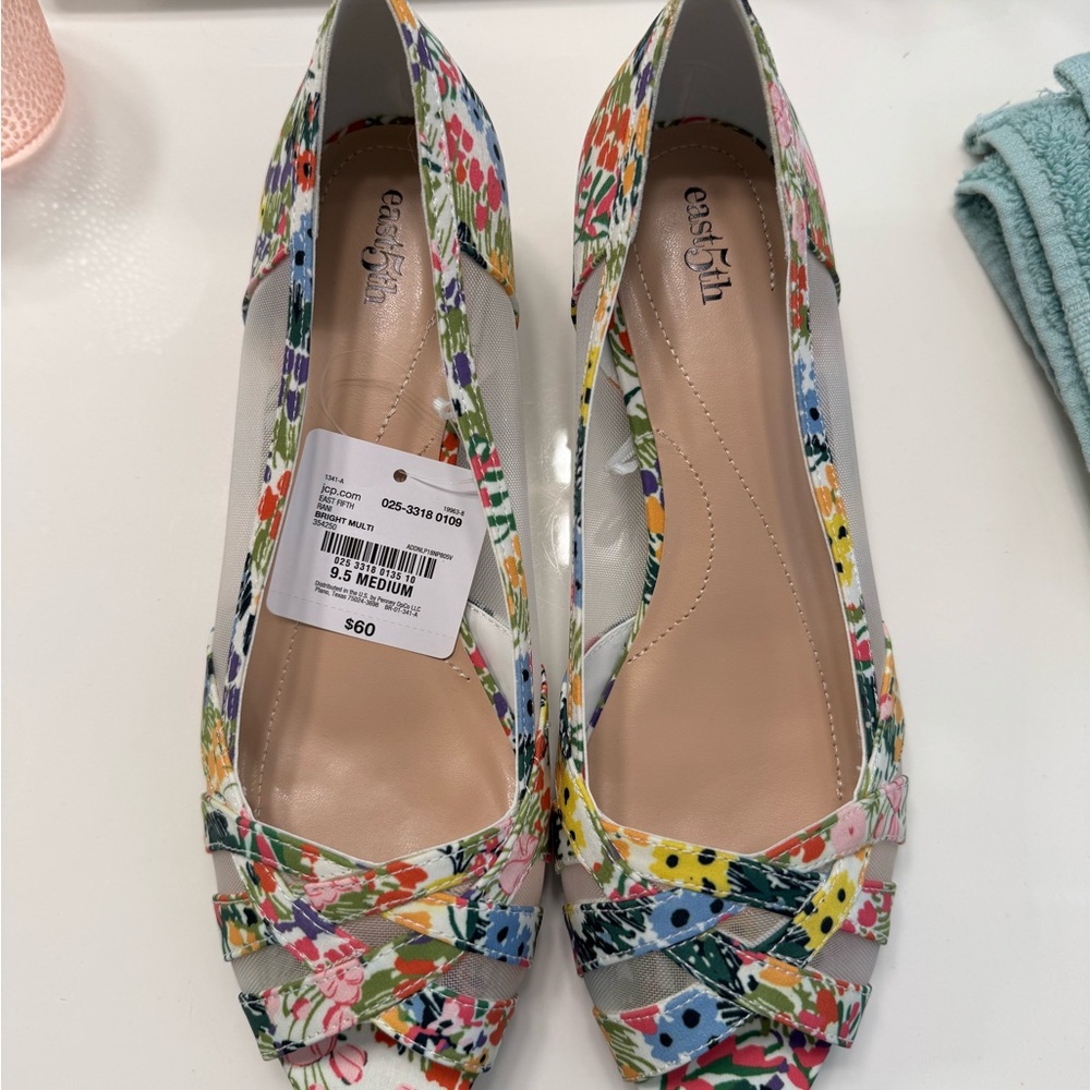 Easy5th Women's Floral Flats